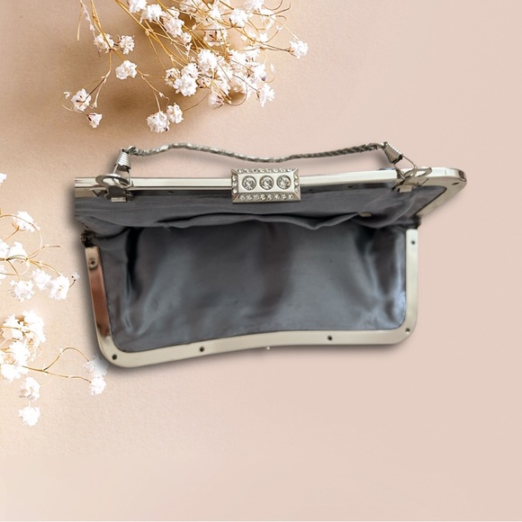 Embellished Evening Beaded Clutch Bag with Chain Strap - Picture 7 of 13